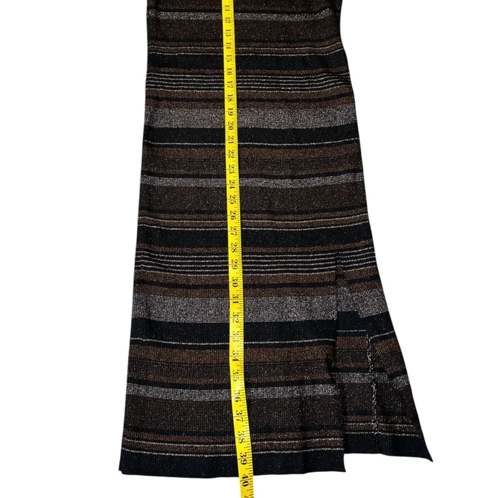 House of Harlow 1960 Black and Brown Striped Midi Dress - Picture 5 of 5